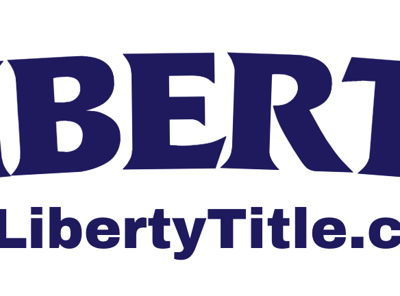 Logo of Liberty Title featuring bold text.